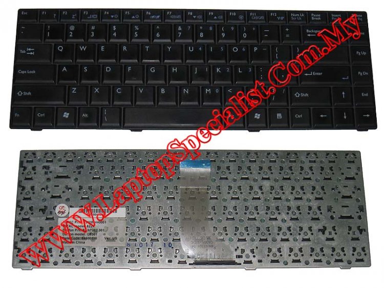 BenQ Joybook S73G Used US Keyboard 531080440001 - Click Image to Close