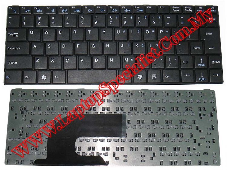 仿 Sony 上网本 New Black US Keyboard - Click Image to Close
