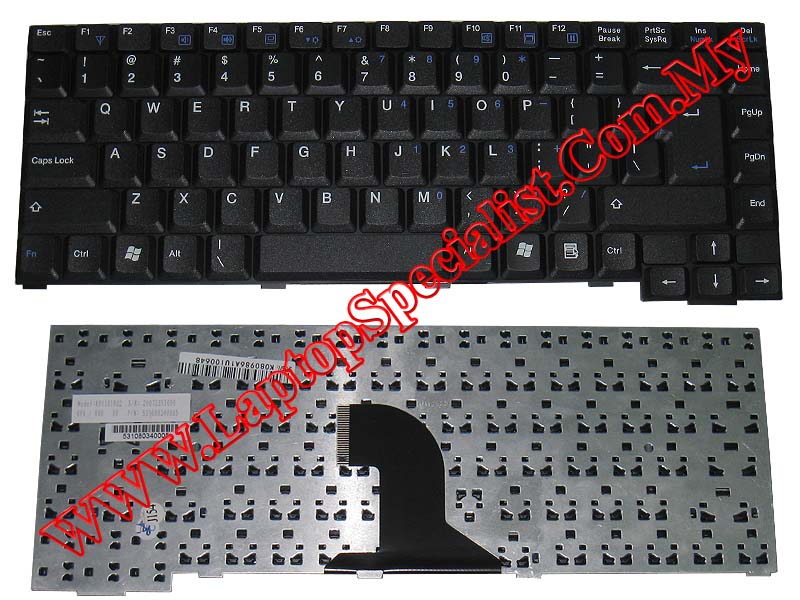 NEC Versa P8100 New US Keyboard - Click Image to Close
